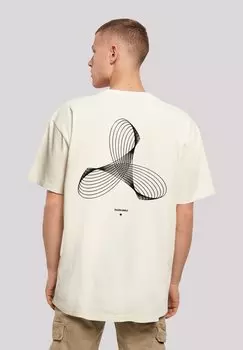 Футболка с принтом GEOMETRICS F4NT4STIC, цвет sand