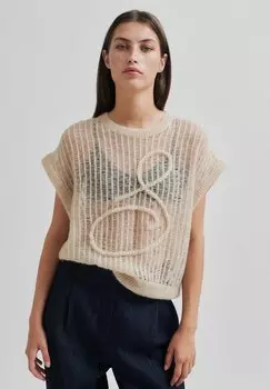 Футболка с принтом GEORG Second Female, песочный