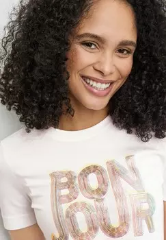 Футболка с принтом Gerry Weber, белый