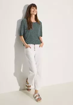 Футболка с принтом GESTREIFTES Cecil, цвет Mottled Dark Green