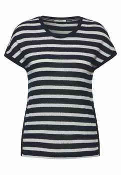 Футболка с принтом GESTREIFTES Cecil, синий