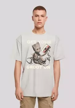 Футболка с принтом GET YOUR GROOT F4NT4STIC, цвет lightasphalt