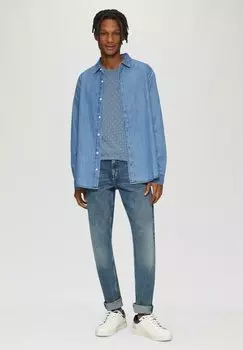 Футболка с принтом GEWASCHENES QS, синий