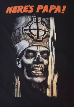 Футболка с принтом GHOST HERES PAPA rockshirts, черный