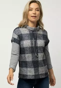 Футболка с принтом GINA LAURA, цвет mattes blau