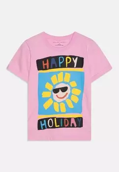 Футболка с принтом GIRL Stella McCartney Kids, цвет rose