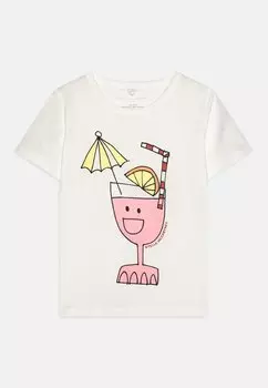 Футболка с принтом GIRL Stella McCartney Kids, цвет white