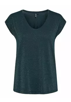 Футболка с принтом GLITTER Pieces, зеленый