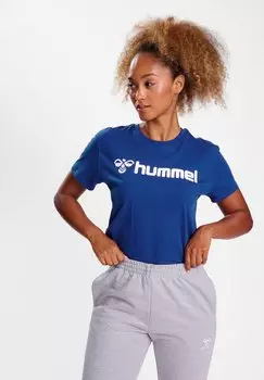 Футболка с принтом GO 2 0 LOGO S/S Hummel, цвет true blue