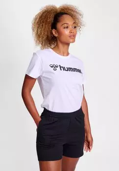 Футболка с принтом GO 2 0 LOGO S/S Hummel, цвет white