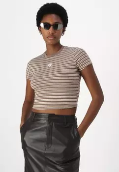 Футболка с принтом GO CORE BABY TEE Guess Originals, оливковый