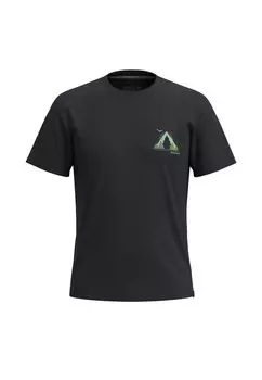 Футболка с принтом Go Far. Feel Good. Graphic Short Sleeve Smartwool, черная