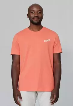 Футболка с принтом GO GREEN watapparel, красный