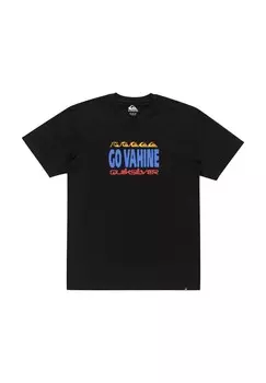 Футболка с принтом GO VAHINE Quiksilver, черный