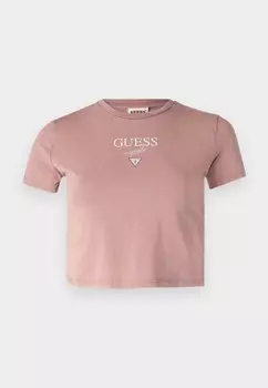 Футболка с принтом GO VINTAGE BAKER BABY TEE Guess Originals, цвет Rose Gold-Coloured
