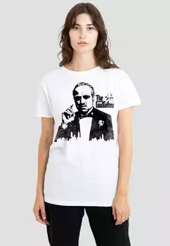 Футболка с принтом GODFATHER SILHOUETTE Cotton Soul, белый