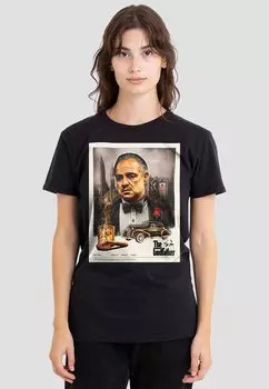 Футболка с принтом GODFATHER VINTAGE POSTER Cotton Soul, черный