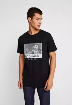 Футболка с принтом GOING DOWN TEE Mister Tee, черный