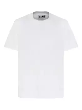 Футболка с принтом GOLDEN GOOSE, белый