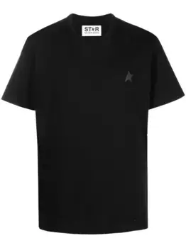 Футболка с принтом GOLDEN GOOSE, черный