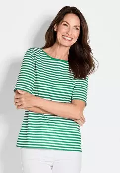 Футболка с принтом GOLDNER, зеленый