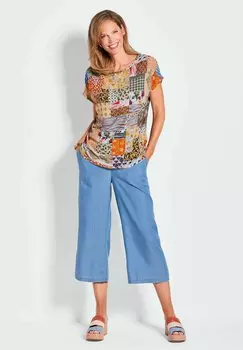 Футболка с принтом GOLDNER, желтый