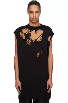 Футболка с принтом «Голливуд» Rick Owens Drkshdw, черный