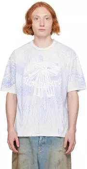 Футболка с принтом «Голубая штукатурка» Acne Studios, Faded blue