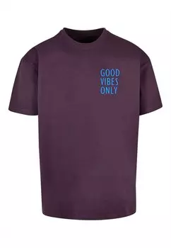 Футболка с принтом GOOD ONLY HEAVY OVERSIZED TEE Merchcode, цвет purplenight