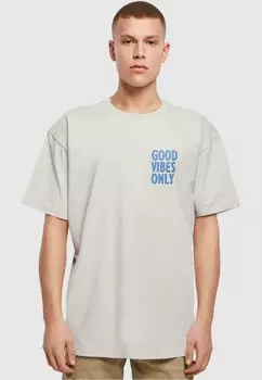 Футболка с принтом GOOD ONLY HEAVY OVERSIZED TEE Merchcode, цвет lightasphalt