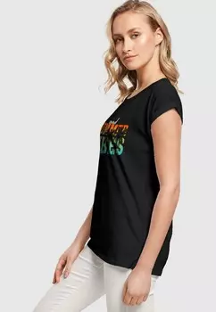 Футболка с принтом GOOD SUMMER VIBES Merchcode, черный