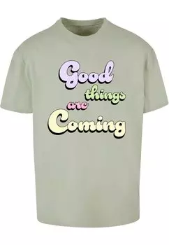 Футболка с принтом GOOD THINGS HEAVY Merchcode, цвет softsalvia
