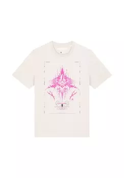 Футболка с принтом GOTH MYSTIC watapparel, белый