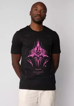 Футболка с принтом GOTH MYSTIC watapparel, черный