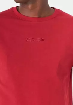 Футболка с принтом GOTHIC Sixth June, темно-красный