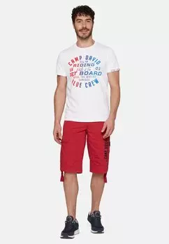 Футболка с принтом GRADIENT PUFF Camp David, белый