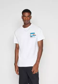 Футболка с принтом GRAFFITI FLAG TEE Tommy Jeans, цвет white
