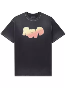 Футболка с принтом граффити izzue, черный