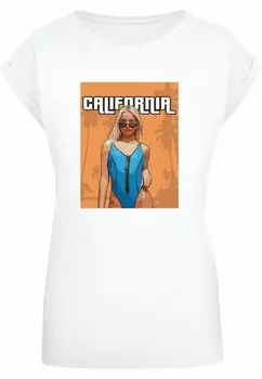 Футболка с принтом GRAND CALIFORNIA EXTENDED SHOULDER TEE Merchcode, цвет white