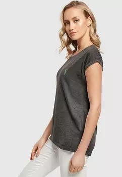 Футболка с принтом GRAND COLLAGE EXTENDED SHOULDER Merchcode, серый