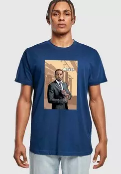 Футболка с принтом GRAND DENVER ROUND NECK Merchcode, цвет light navy