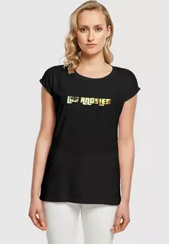 Футболка с принтом GRAND LOS ANGELES EXTENDED SHOULDER TEE Merchcode, черный