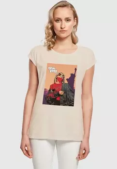 Футболка с принтом GRAND NEW YORK EXTENDED SHOULDER TEE Merchcode, белый