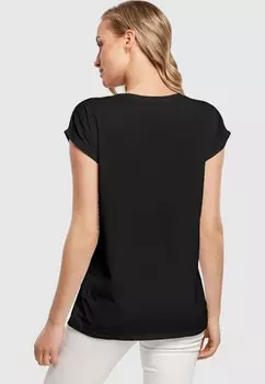 Футболка с принтом GRAND SAN ANTONIO EXTENDED SHOULDER TEE Merchcode, черный