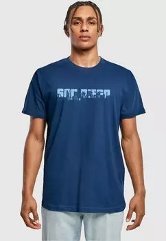 Футболка с принтом GRAND SAN DIEGO SKYLINE ROUND NECK Merchcode, цвет light navy