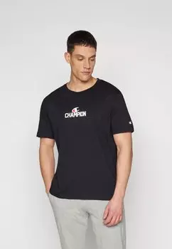 Футболка с принтом GRAPHIC BACKPRINT Champion, черный