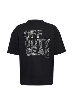 Футболка с принтом GRAPHIC BOXY HALO, черный