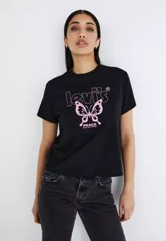 Футболка с принтом GRAPHIC CLASSIC TEE Levi's, цвет black