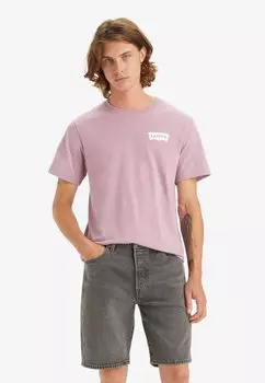 Футболка с принтом GRAPHIC CREWNECK TEE Levi's, цвет dusty orchid