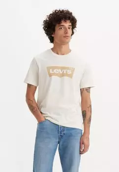 Футболка с принтом Graphic Crewneck Tee Levi's, кремовый